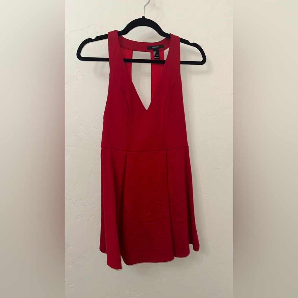Forever 21 V-Neck Flare Dress
